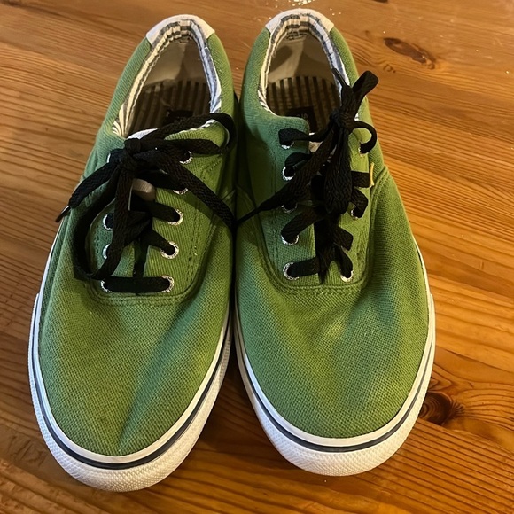 Sperry top slider green men’s size 10 1/2 - Picture 1 of 11